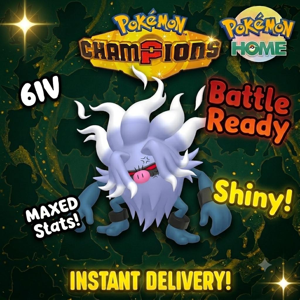 Shiny Annihilape Pokémon Champions 6IV Competitive Battle Ready Pokémon card photo