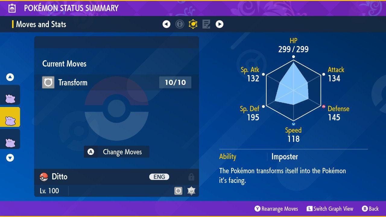 Shiny DITTO English Pokemon Pokémon Scarlet and Violet 6IV Pokemon Breeding Ditto Switch 2 Free Shiny Pokémon card photo 3