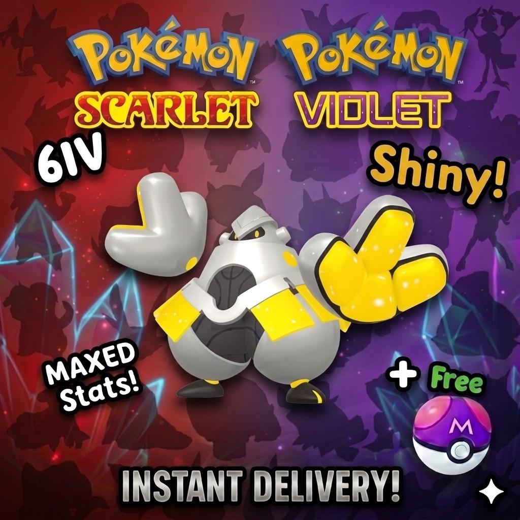 SHINY 6iv IRON HANDS Pokémon Scarlet and Violet 6IV Competitive Battle Ready – Scarlet & Violet Pokémon card photo