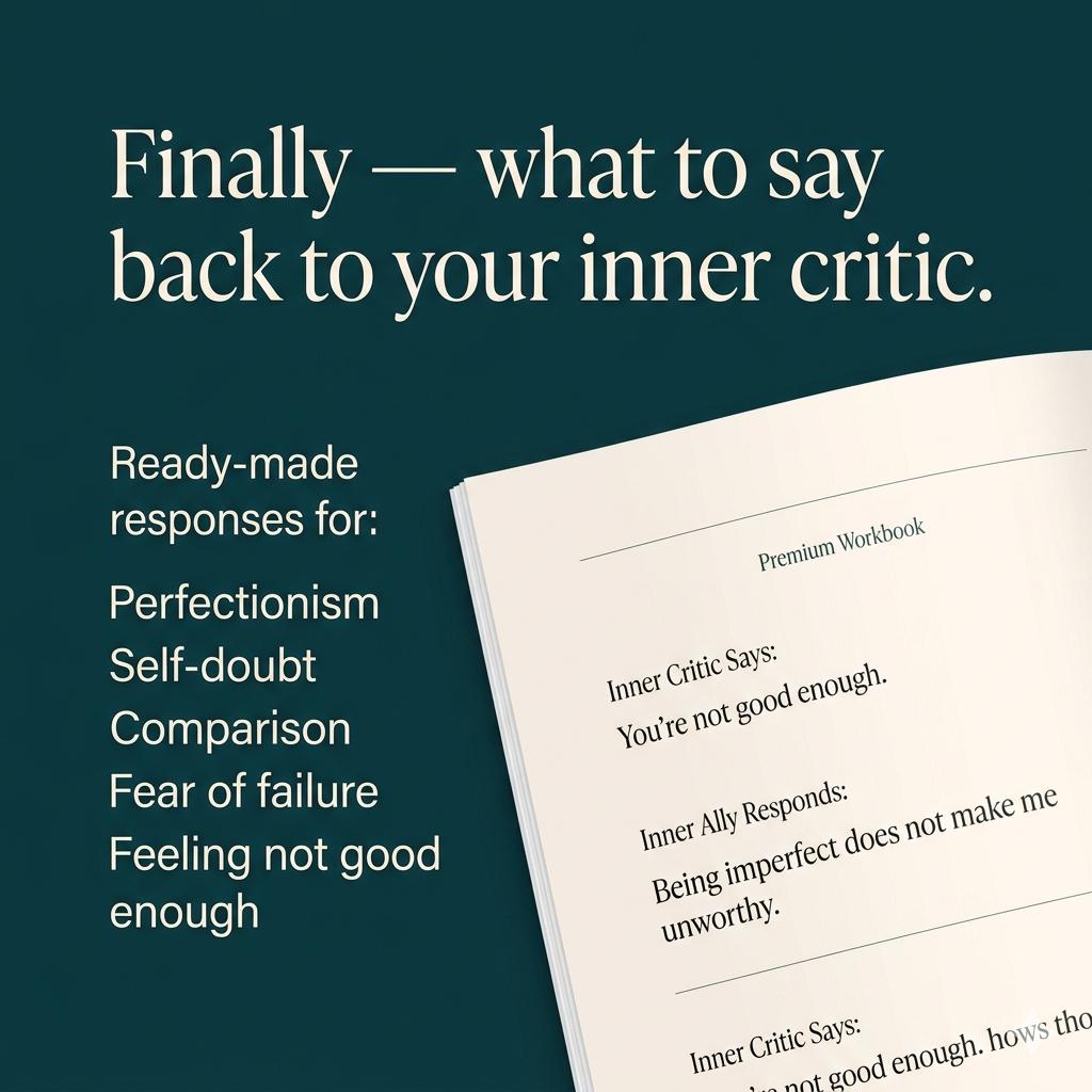 Inner Critic Workbook to Stop Negative Self Talk and Build Self Worth Self Esteem and Self Compassion Journal for Feeling Not Good Enough Pokémon card photo 5