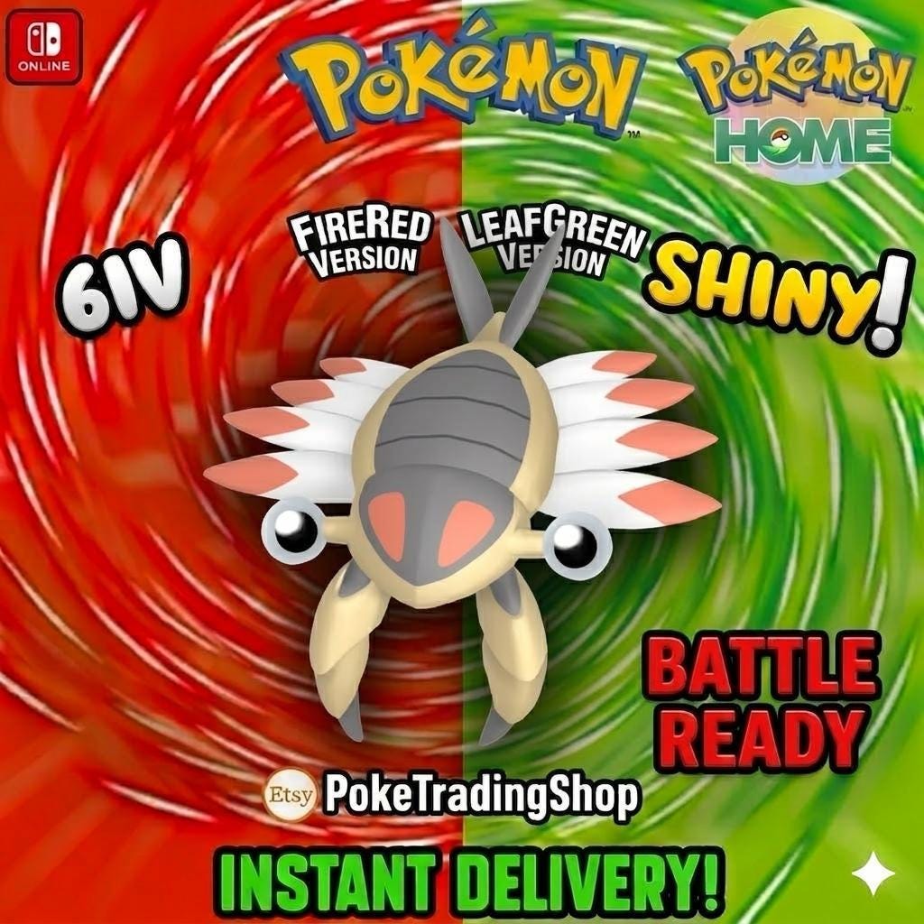 SHINY ANORITH Pokémon FireRed LeafGreen 6IV Competitive Battle Ready Pokémon card photo