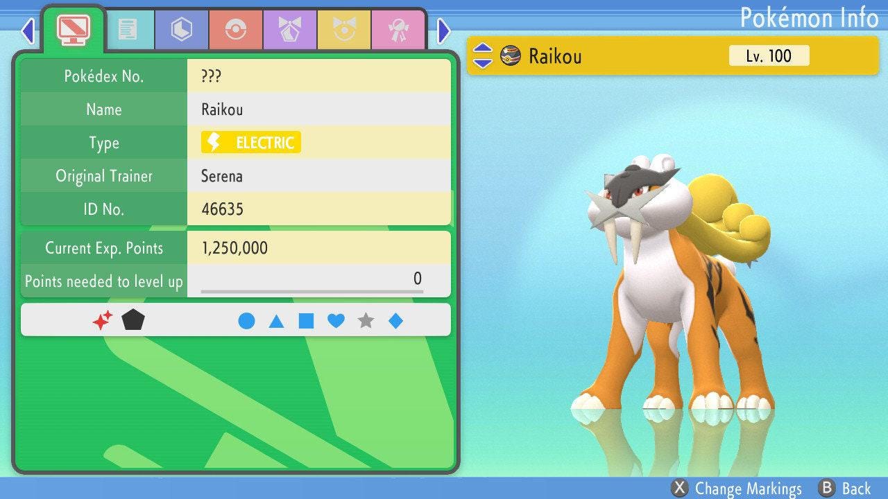 SHINY 6IV RAIKOU Pokemon Brilliant Diamond Shining Pearl 6IV Competitive Battle Ready Pokémon card photo 2