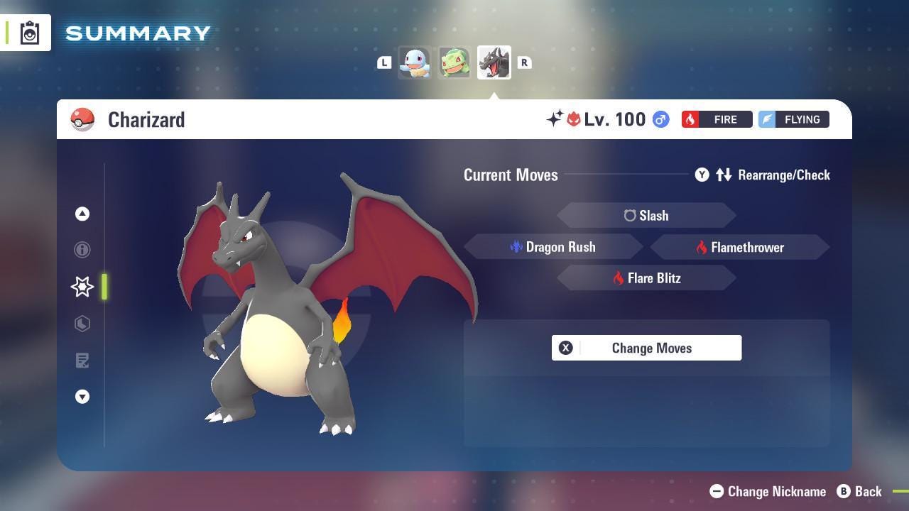 תמונה של שייני ALPHA שייני 6IV צ'ריזארד + אבן מגה X Y מוכן לקרב מאומן EV חפצים ו-OT מותאם אישית מגה התפתחות החלפת Za ZA – תמונה 4