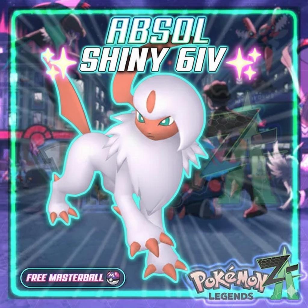 Foto de la carta Pokémon Absol variocolor de Pokémon Legends ZA 6IV competitivo listo para la batalla