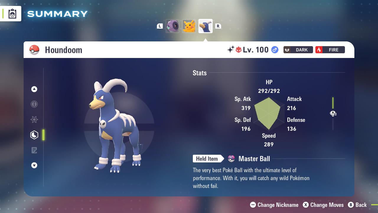 Shiny Alpha Houndoom Pokémon Legends ZA 6IV Competitive Battle Ready Pokémon card photo 2