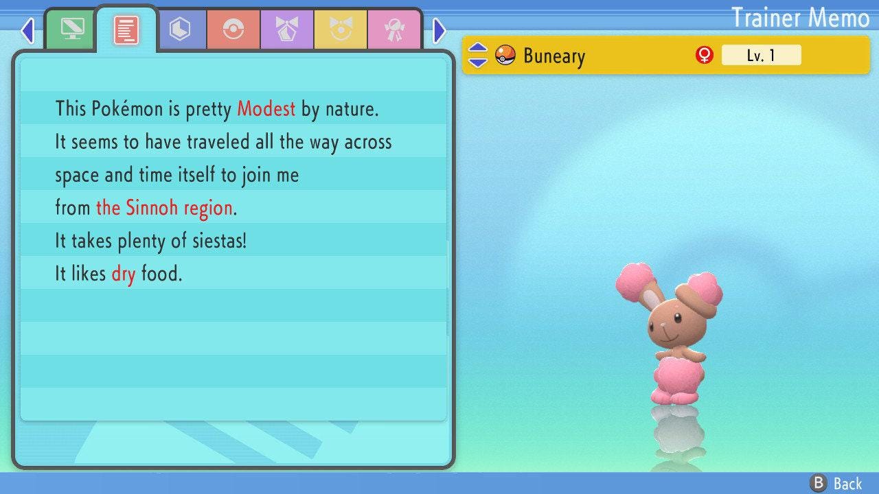 Shiny Buneary 6IV Switch 2 BDSP Pokémon Brilliant Diamond Shining Pearl Battle Ready Pokémon Bonus Gift Fast Delivery Pokémon card photo 2