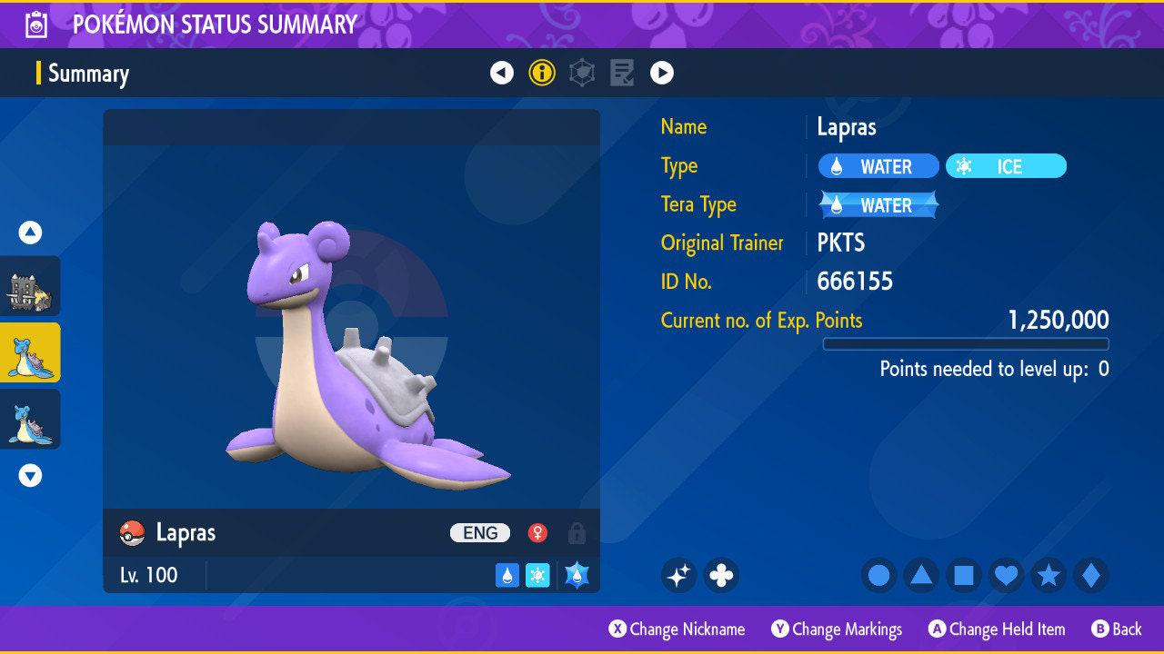 Shiny LAPRAS Pokémon Scarlet and Violet 6IV Competitive Battle Ready Pokémon card photo 2