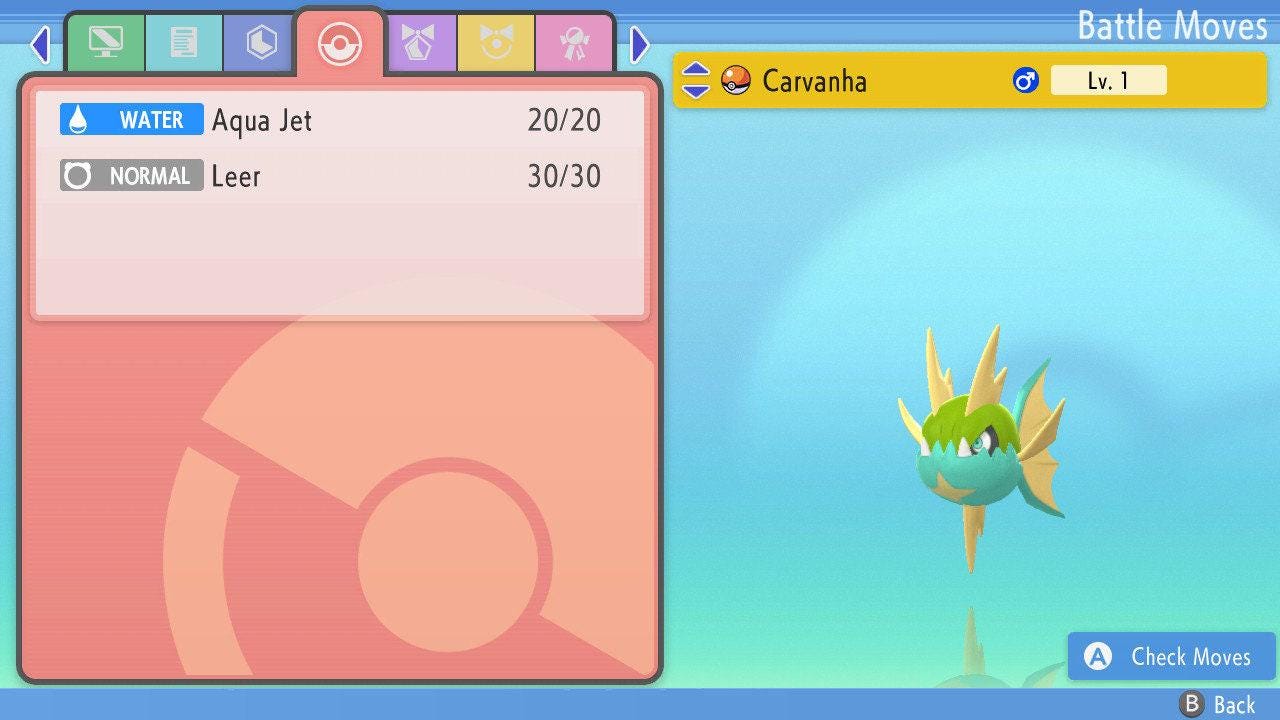 SHINY 6IV CARVANHA Pokemon Brilliant Diamond Shining Pearl 6IV Competitive Battle Ready Pokémon card photo 3