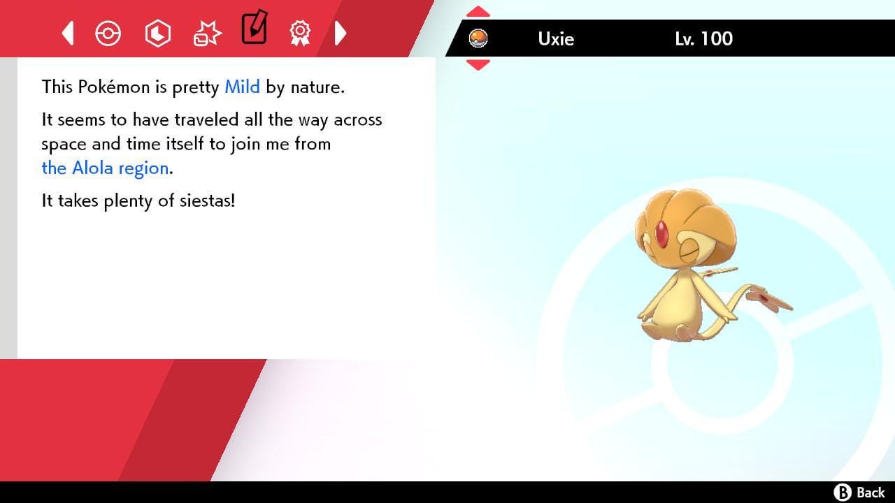 Shiny UXIE Pokemon Sword Shield 6IV Competitive Battle Ready Pokémon card photo 4