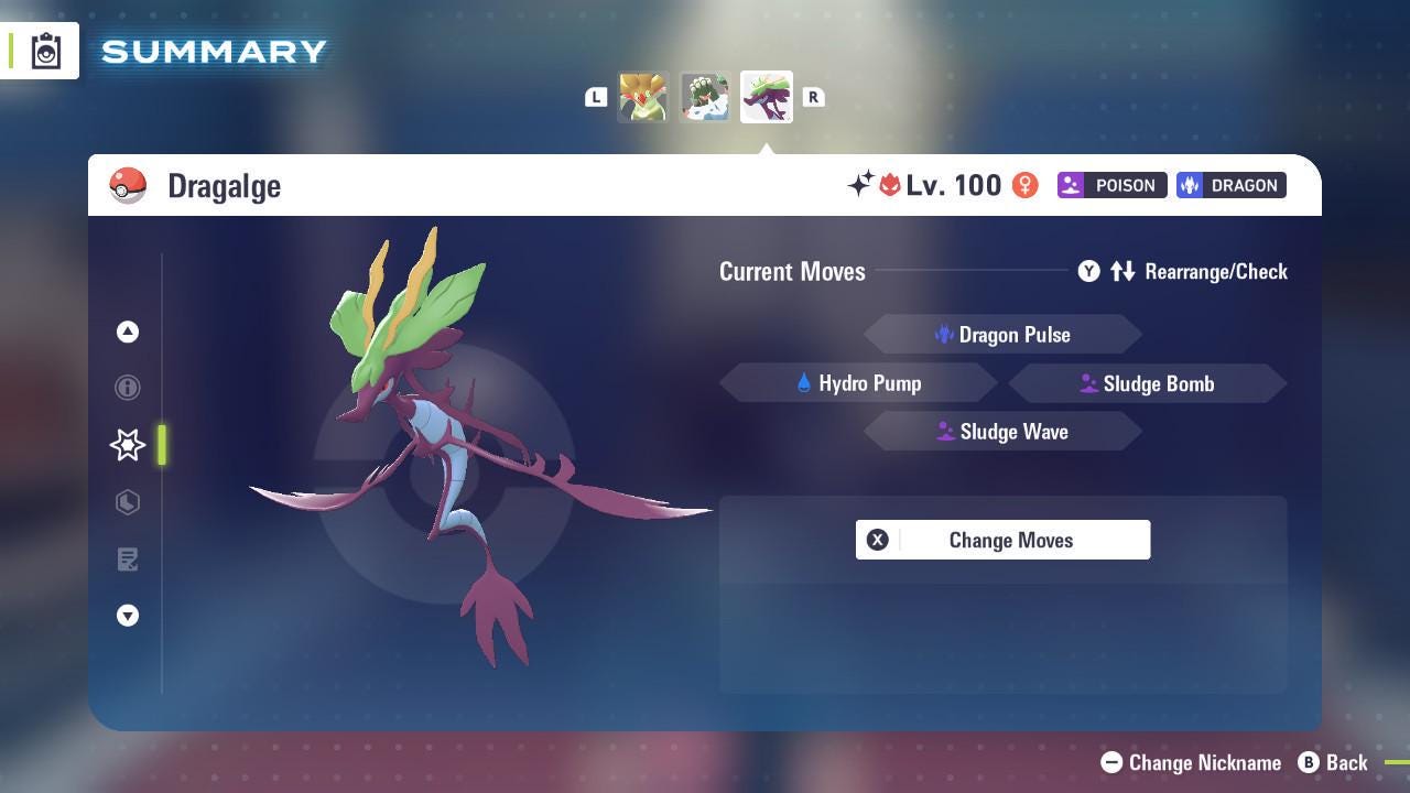 Shiny Alpha Dragalge Pokémon Legends ZA 6IV Competitive Battle Ready Pokémon card photo 3
