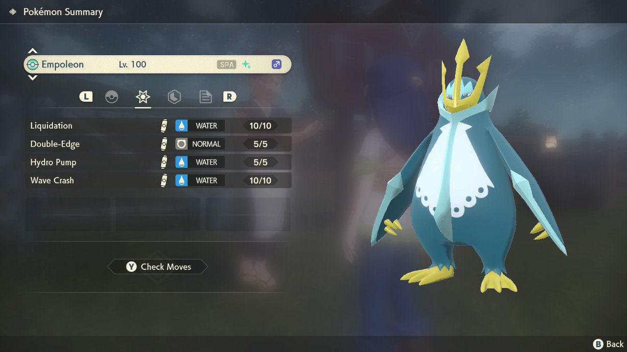 Shiny EMPOLEON Pokemon Legends Arceus 6IV Competitive Battle Ready – Legends Arceus Pokémon card photo