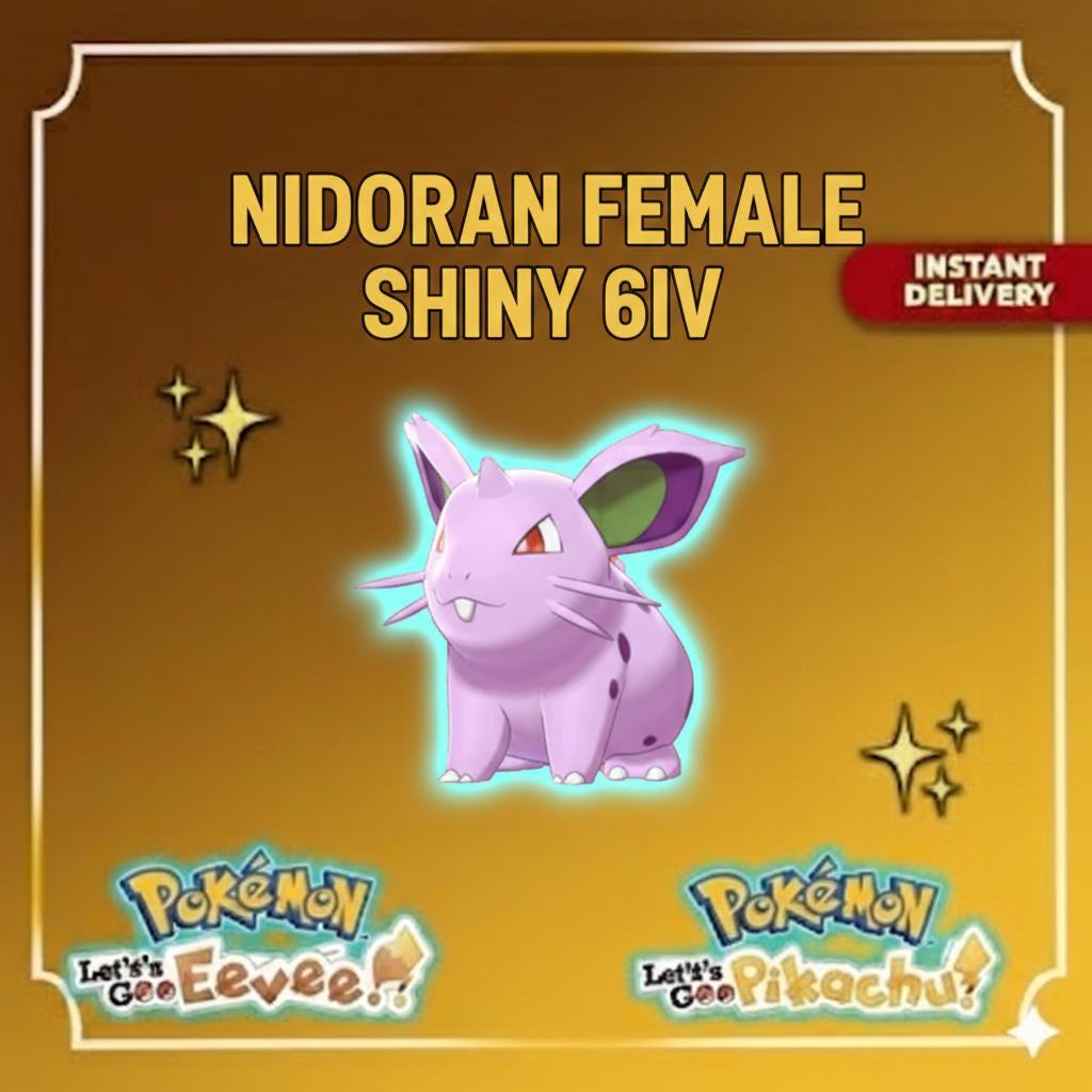 Shiny NIDORAN Female 6IV Competitive Battle Ready – Shiny Pokémon Pokémon card photo