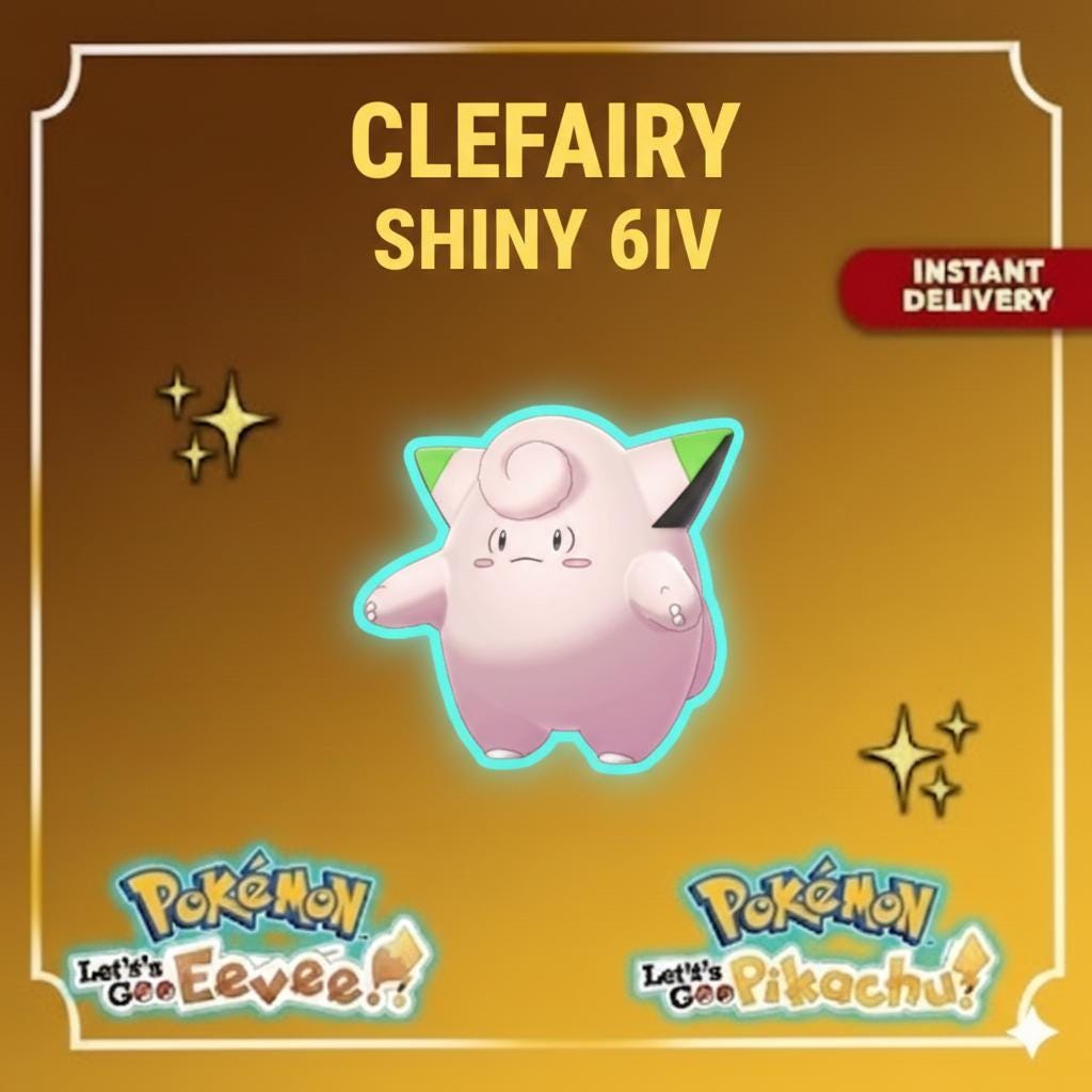 Shiny CLEFAIRY Female 6IV Competitive Battle Ready – Shiny Pokémon Pokémon card photo