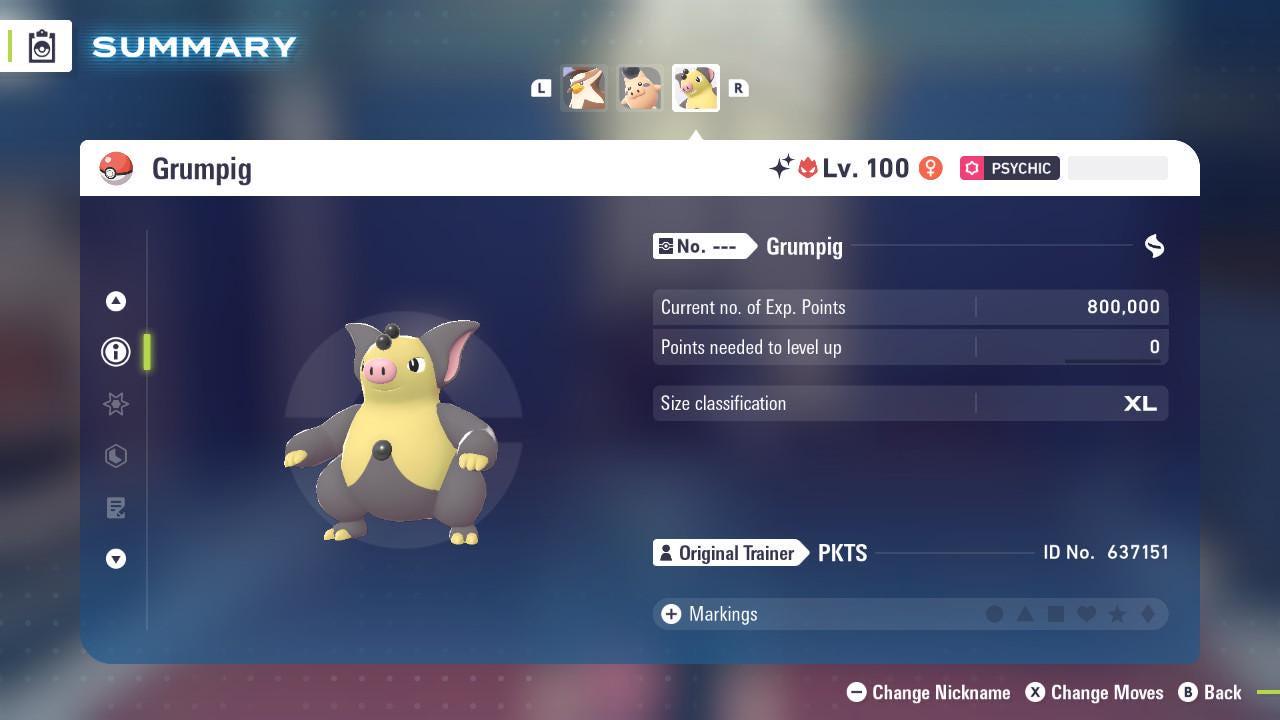 Shiny Alpha Grumpig Pokemon Legends Za Mega Dimension DLC 6IV Competitive Battle Ready Pokémon card photo 2