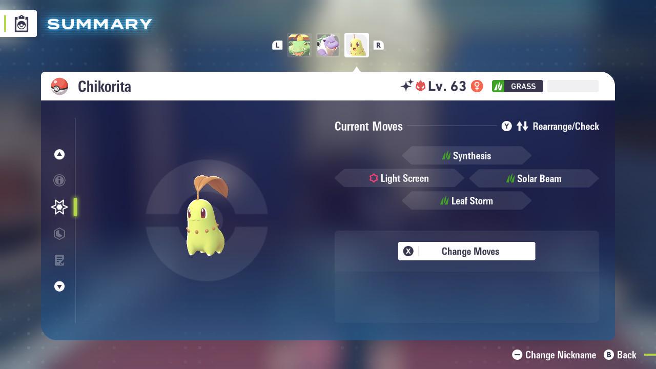 Shiny Alpha Chikorita Pokémon Legends ZA 6IV Competitive Battle Ready Pokémon card photo 4