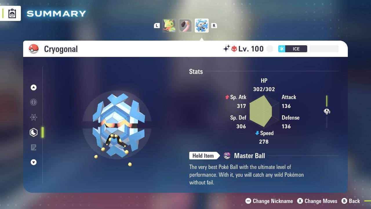 Shiny Alpha Cryogonal Pokémon Legends ZA 6IV Competitive Battle Ready Pokémon card photo 2
