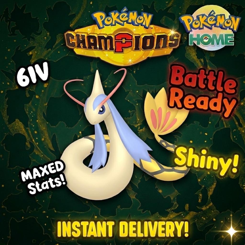 Shiny Milotic Pokémon Champions 6IV Competitive Battle Ready – Champions Pokémon card photo