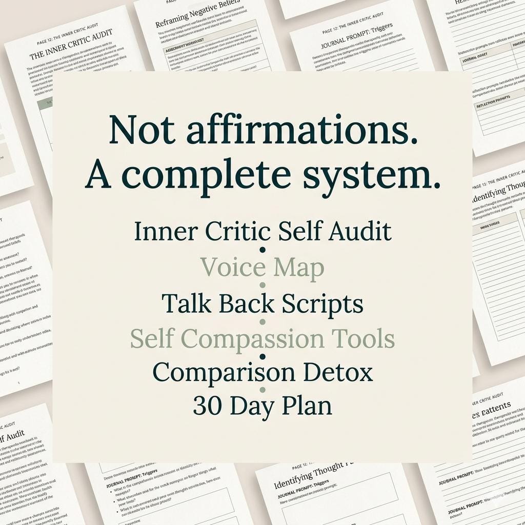 Inner Critic Workbook to Stop Negative Self Talk and Build Self Worth Self Esteem and Self Compassion Journal for Feeling Not Good Enough Pokémon card photo 4