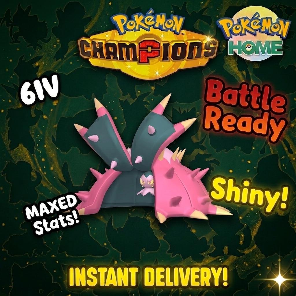 Shiny Toxapex Pokémon Champions 6IV Competitive Battle Ready – Champions Pokémon card photo