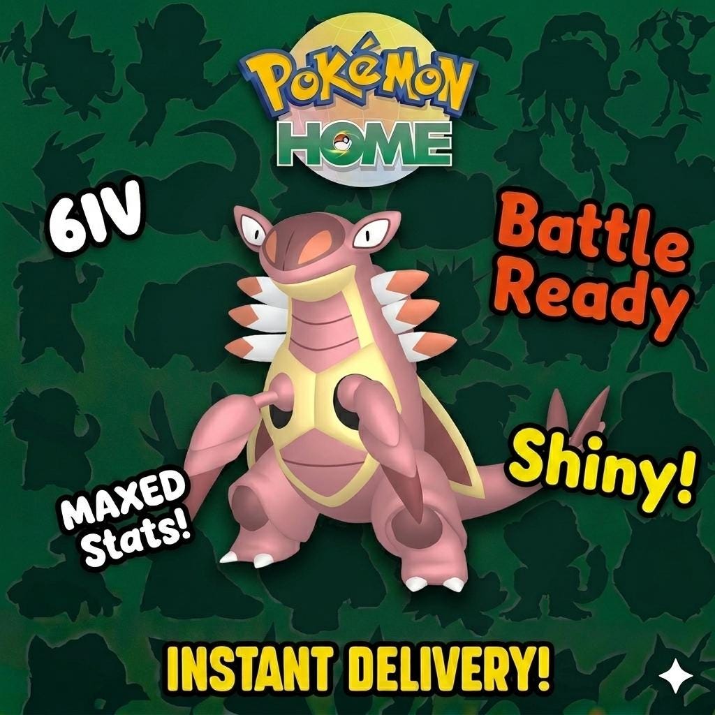 Shiny ARMALDO Pokémon HOME 6IV Competitive Battle Ready – Pokémon HOME Transfers Pokémon card photo