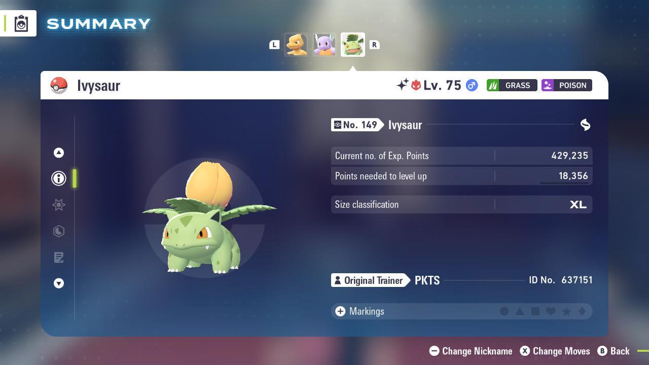 Shiny Alpha Ivysaur Pokémon Legends ZA 6IV Competitive Battle Ready Pokémon card photo 2