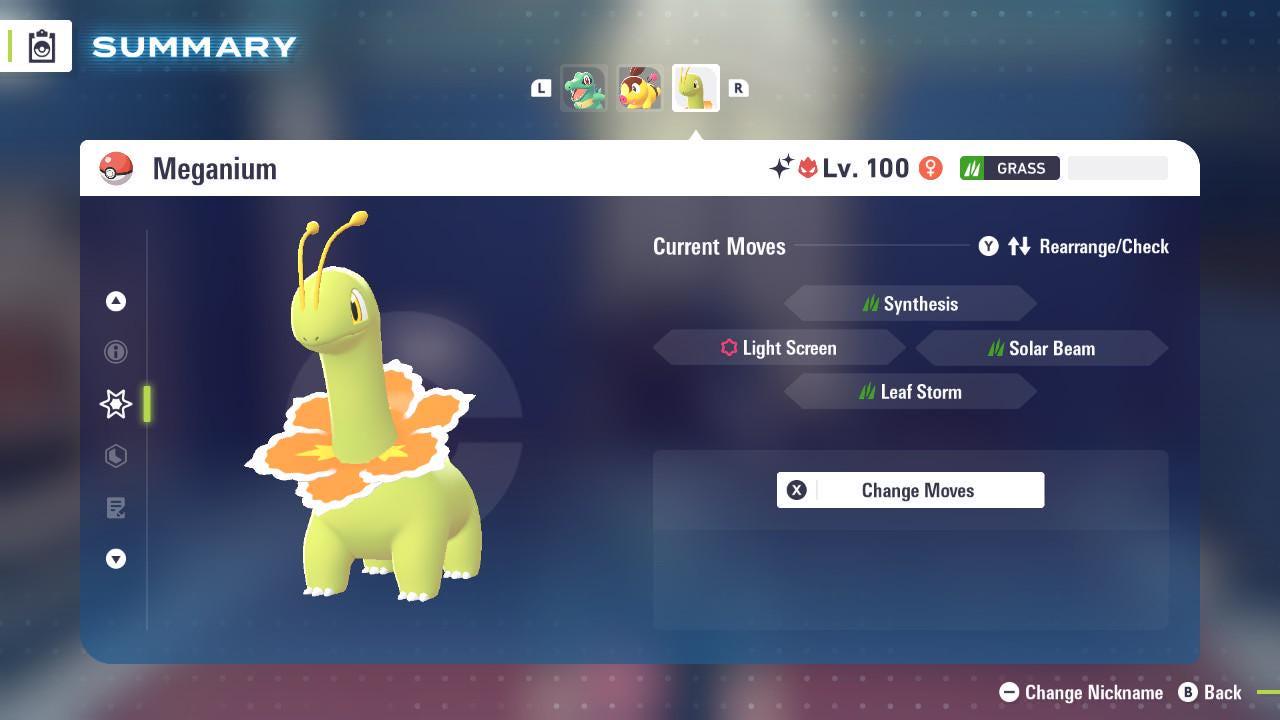 Shiny Alpha Meganium Pokémon Legends ZA 6IV Competitive Battle Ready Pokémon card photo 4