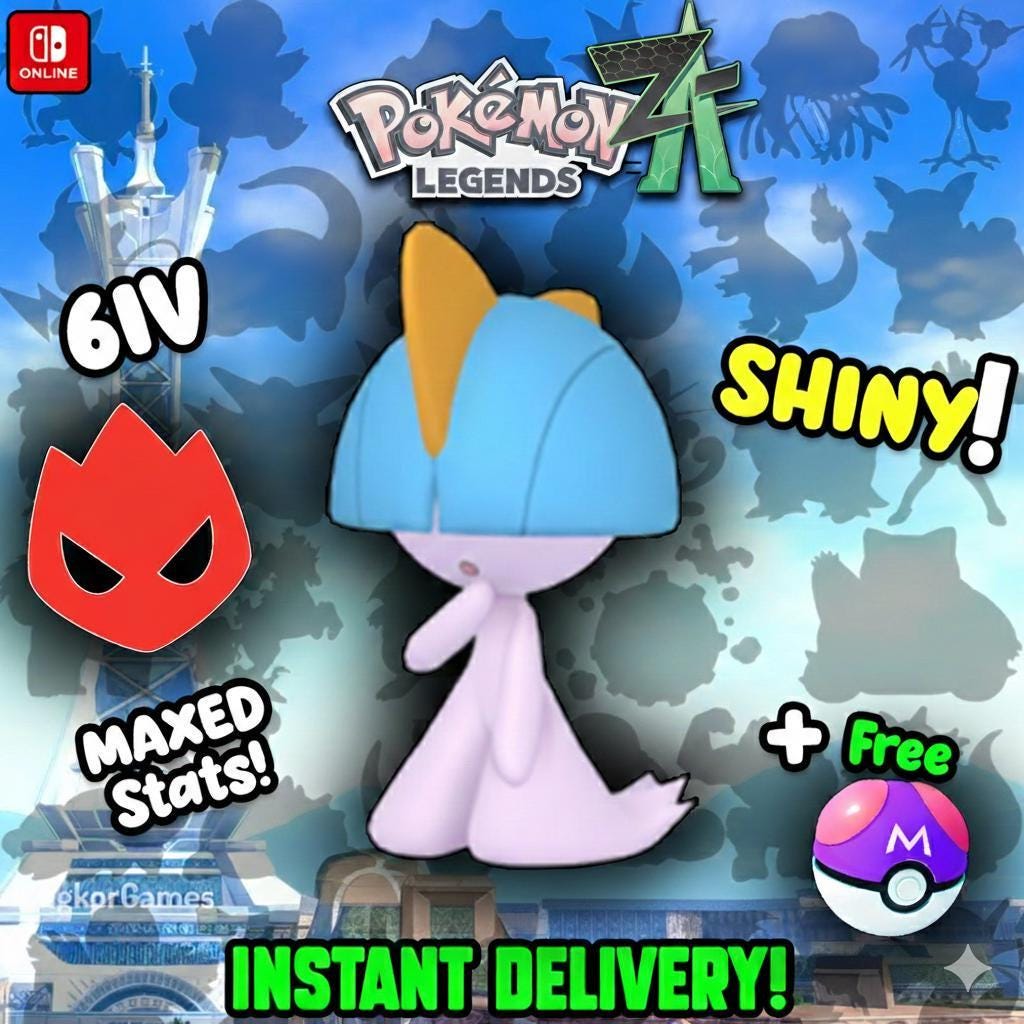 Foto de la carta Pokémon Shiny Alpha Ralts Pokémon Legends ZA 6IV Listo para el Combate Competitivo