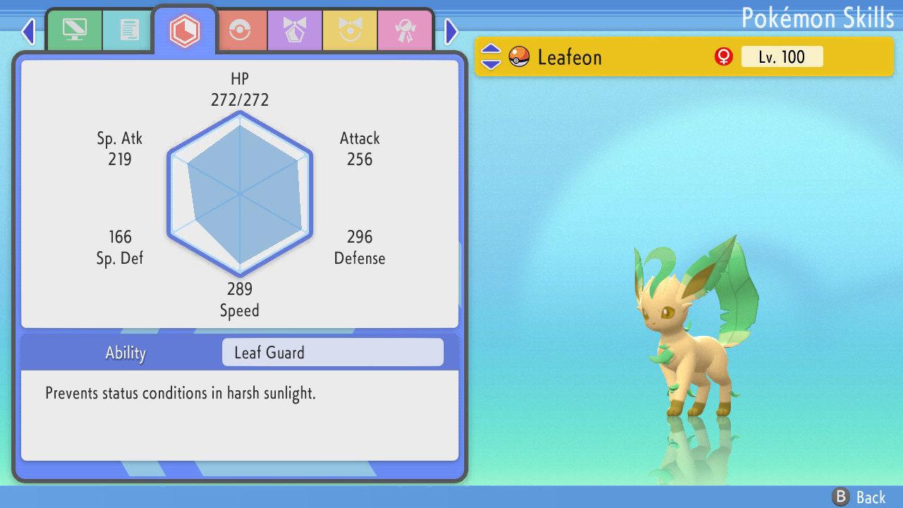 SHINY 6IV LEAFEON Pokemon Brilliant Diamond Shining Pearl 6IV Competitive Battle Ready Pokémon card photo 3