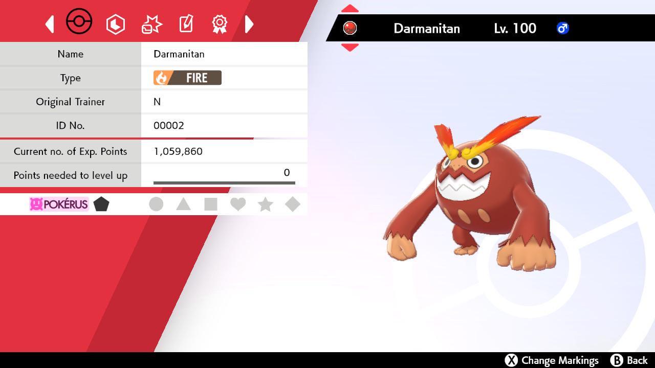 N’S DARMANITAN Event 6IV Pokemon Sword Shield 6IV Competitive Battle Ready – Exclusive Event Pokémon Pokémon card photo