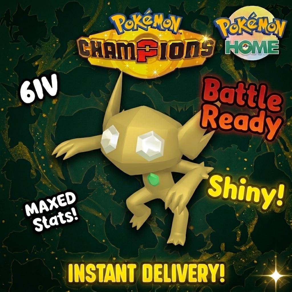 Shiny Sableye Pokémon Champions 6IV Competitive Battle Ready – Champions Pokémon card photo