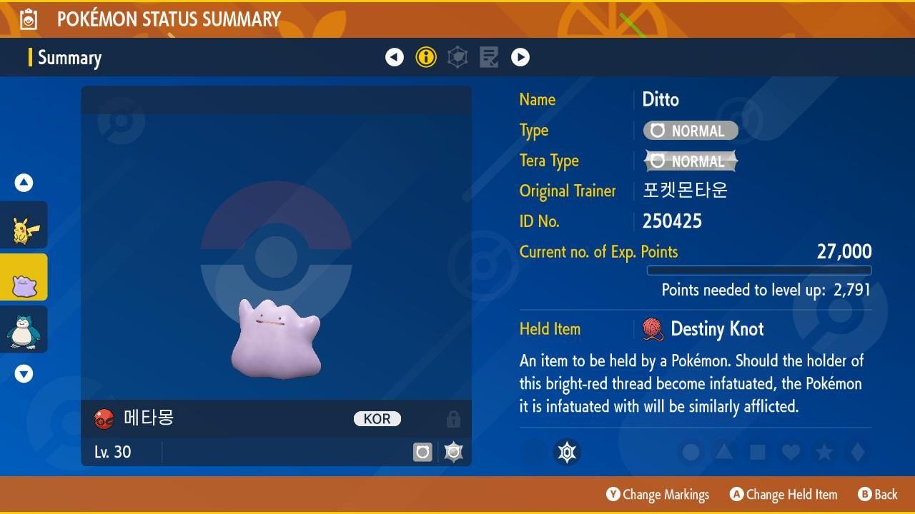 Shiny Event Pokemon Town 250425 Ditto Pokémon Legends ZA 6IV Competitive Battle Ready Legend ZA – Exclusive Event Pokémon Pokémon card photo