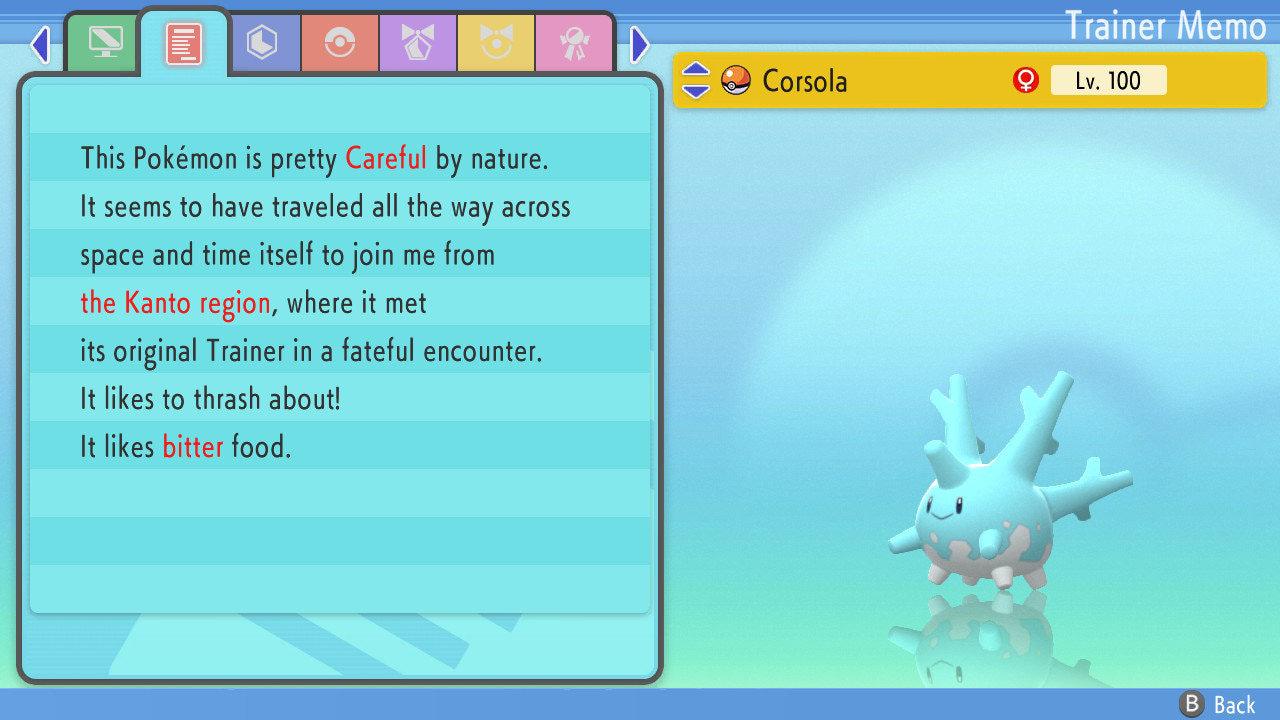 SHINY 6IV CORSOLA Pokemon Brilliant Diamond Shining Pearl 6IV Competitive Battle Ready Pokémon card photo 3
