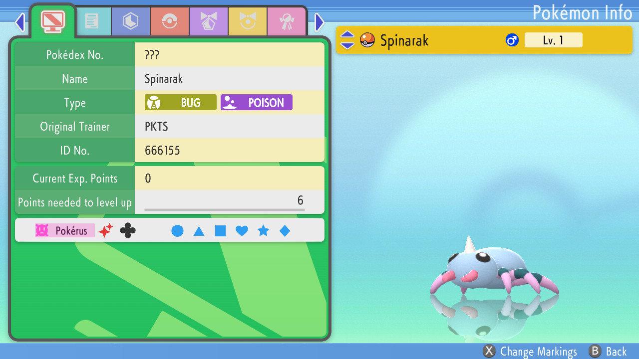 SHINY 6IV SPINARAK Pokemon Brilliant Diamond Shining Pearl 6IV Competitive Battle Ready – Brilliant Diamond & Shining Pearl Pokémon card photo