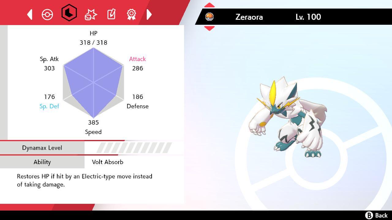 Shiny ZERAORA Pokemon Sword Shield 6IV Competitive Battle Ready Pokémon card photo 3