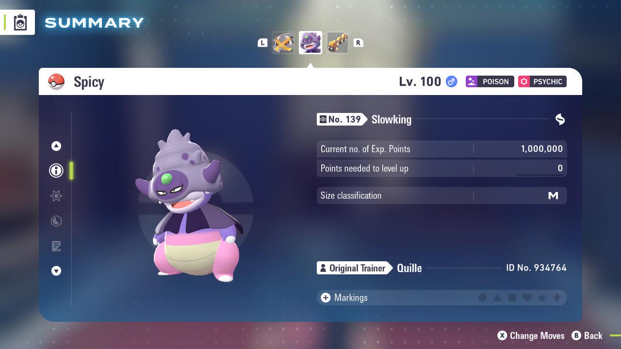 Foto de la carta Pokémon Pokemon Za No Variocolor GALARIAN SLOWKING Pokémon Legends ZA 6IV competitivo listo para la batalla 3