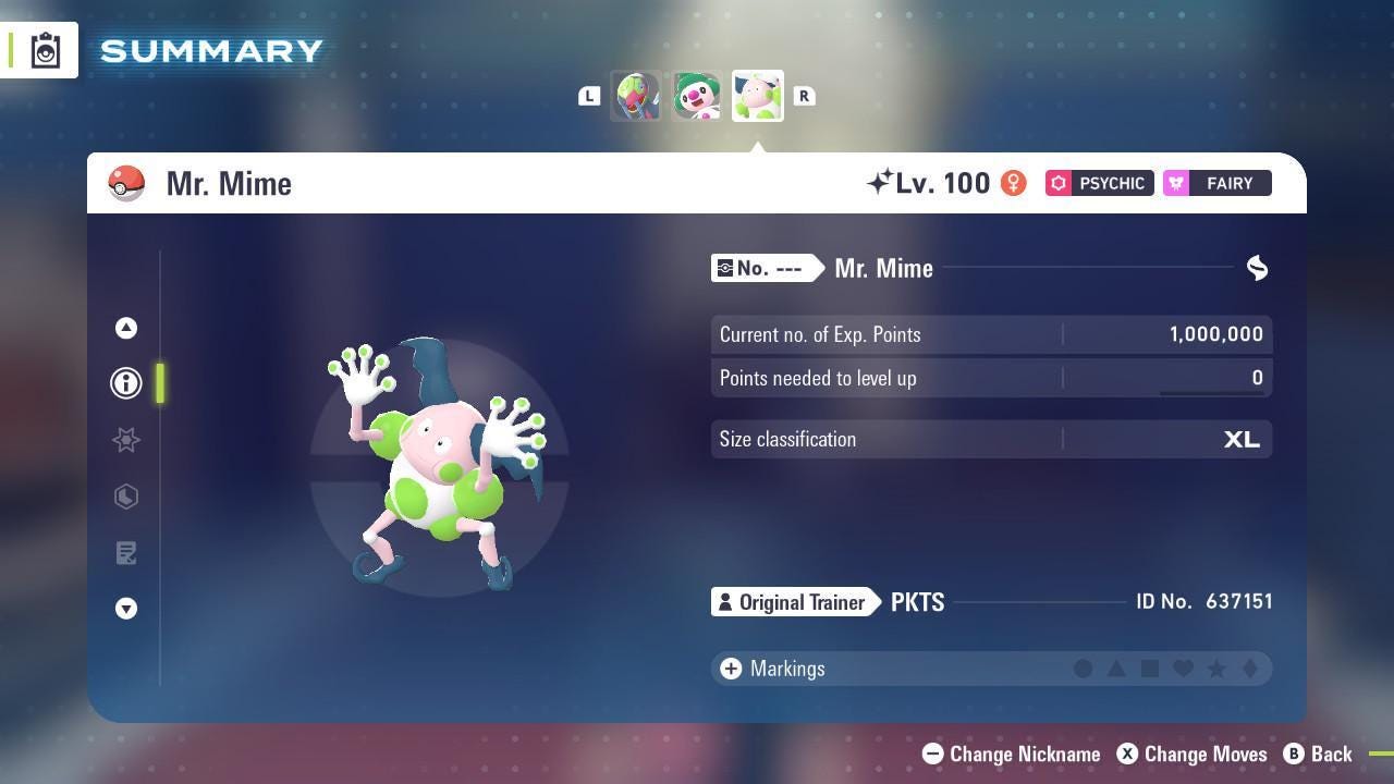 Shiny Mr. Mime Pokemon Legends ZA Mega Dimension DLC 6IV Competitive Battle Ready Pokémon card photo 2