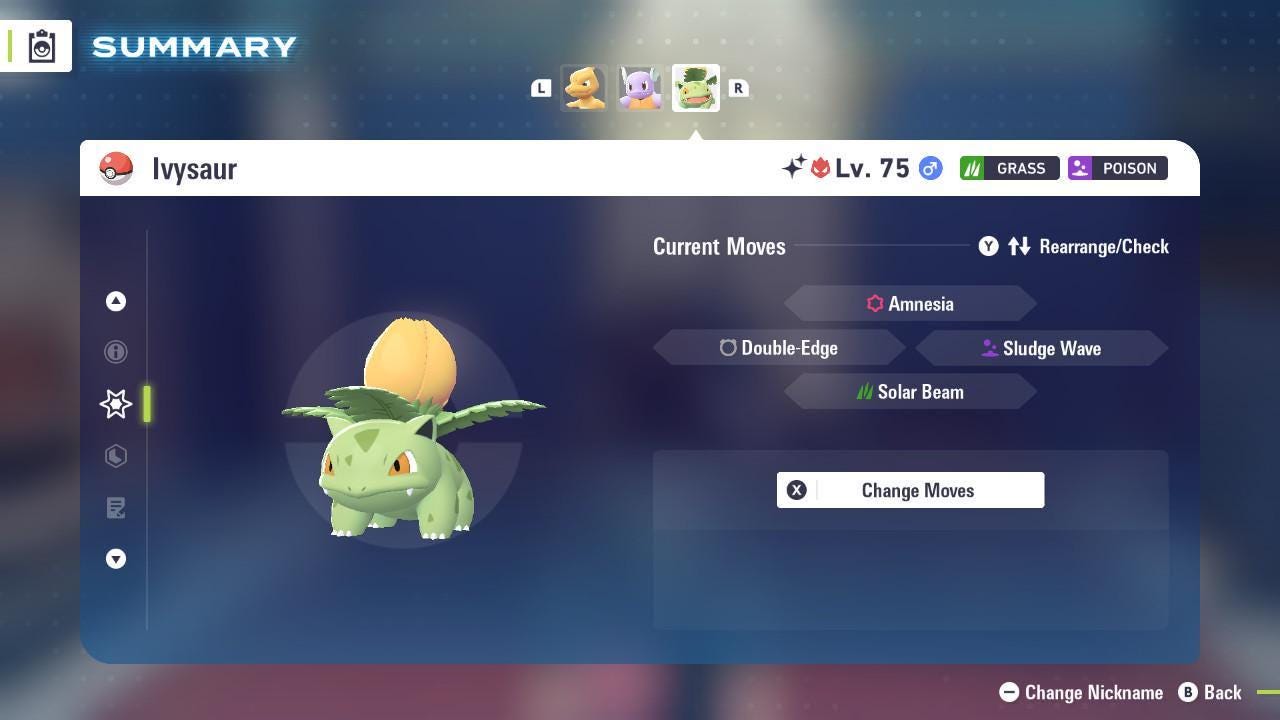 Shiny Alpha Ivysaur Pokémon Legends ZA 6IV Competitive Battle Ready Pokémon card photo 3