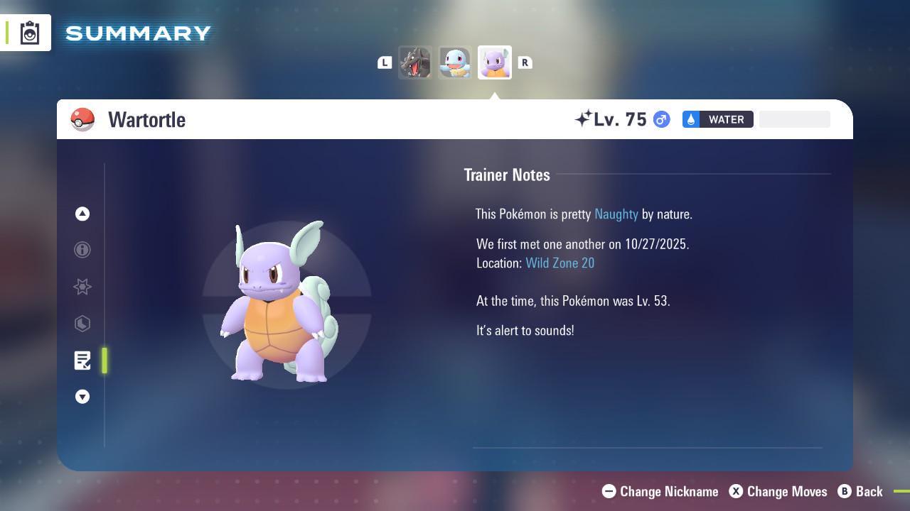 Shiny WARTORTLE Pokémon Legends ZA 6IV Competitive Battle Ready Pokémon card photo 4