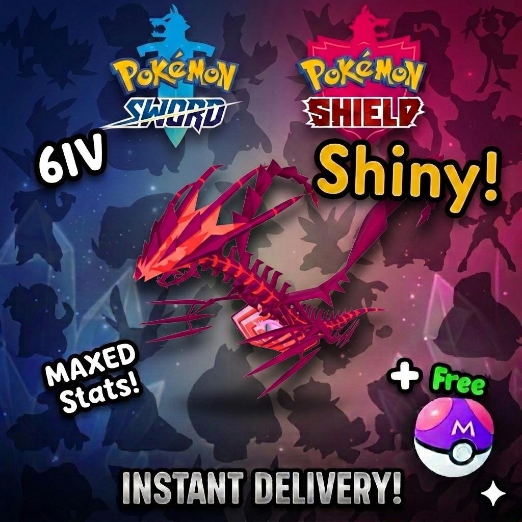 Shiny Eternatus Pokemon Sword Shield 6IV Competitive Battle Ready – Sword & Shield Pokémon card photo