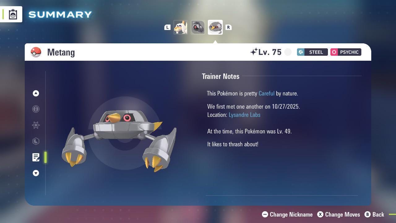 Shiny METANG Pokémon Legends ZA 6IV Competitive Battle Ready Pokémon card photo 4