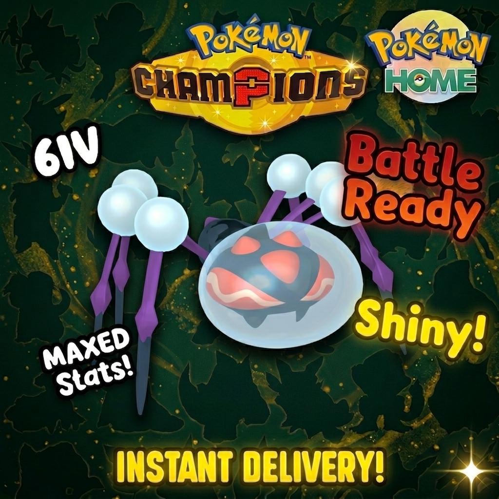 Shiny Araquanid Pokémon Champions 6IV Competitive Battle Ready – Champions Pokémon card photo