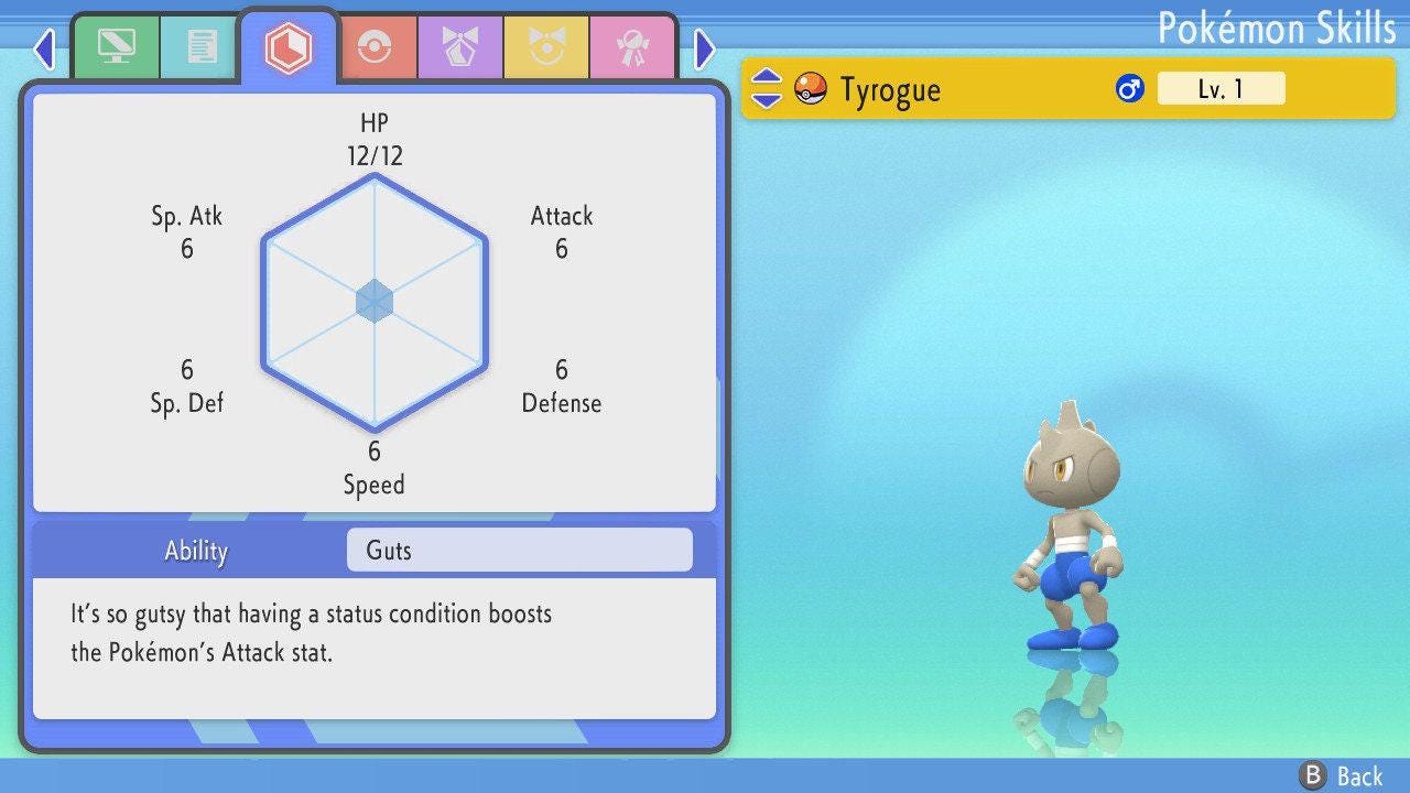 SHINY 6IV TYROGUE Pokemon Brilliant Diamond Shining Pearl 6IV Competitive Battle Ready Pokémon card photo 4