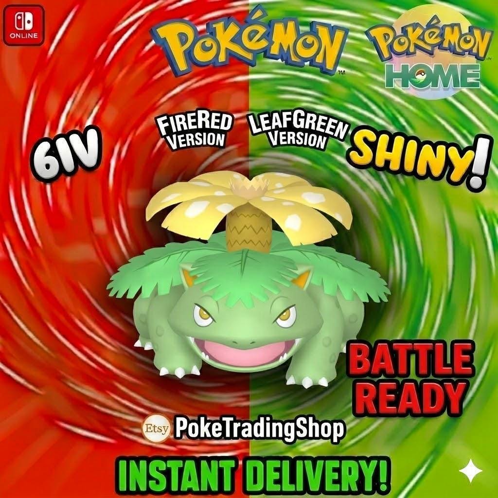 SHINY VENUSAUR Pokémon FireRed LeafGreen 6IV Competitive Battle Ready Pokémon card photo