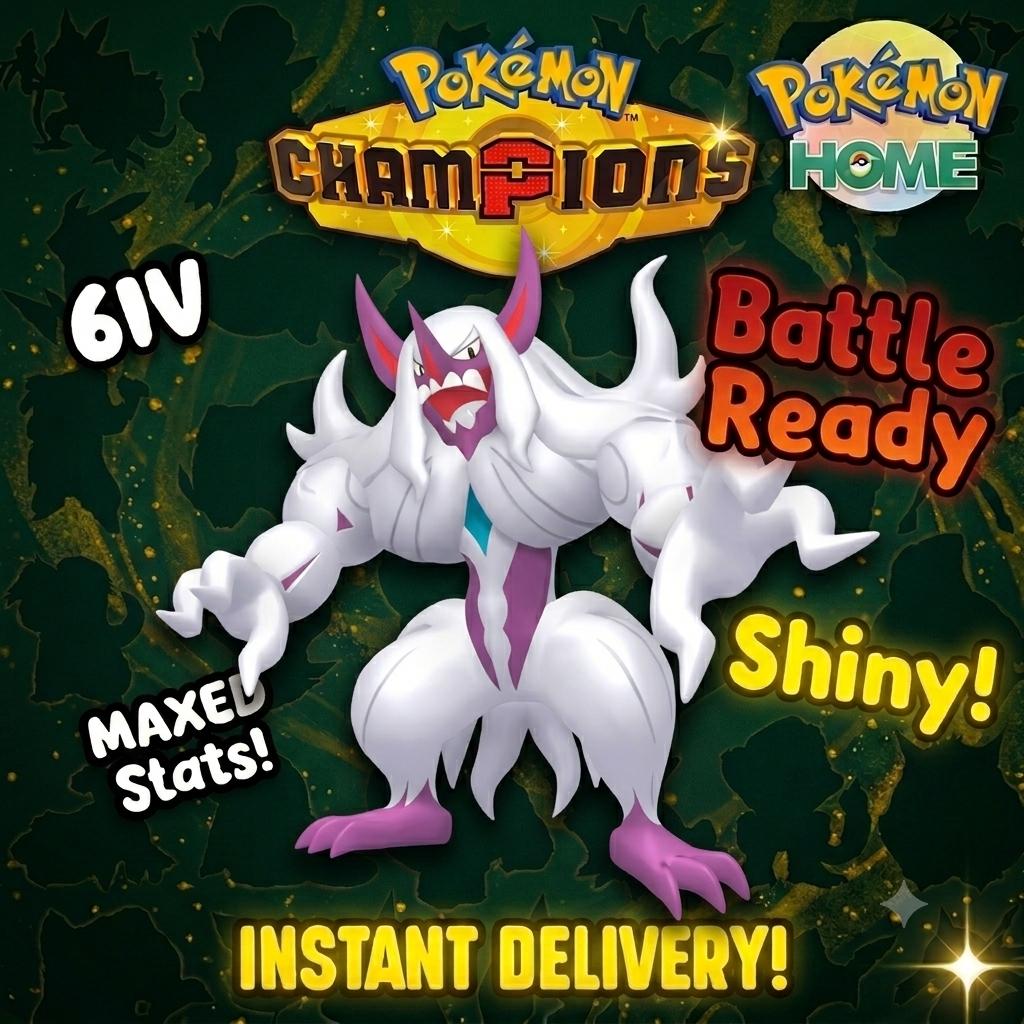 Shiny Grimmsnarl Pokémon Champions 6IV Competitive Battle Ready Pokémon card photo