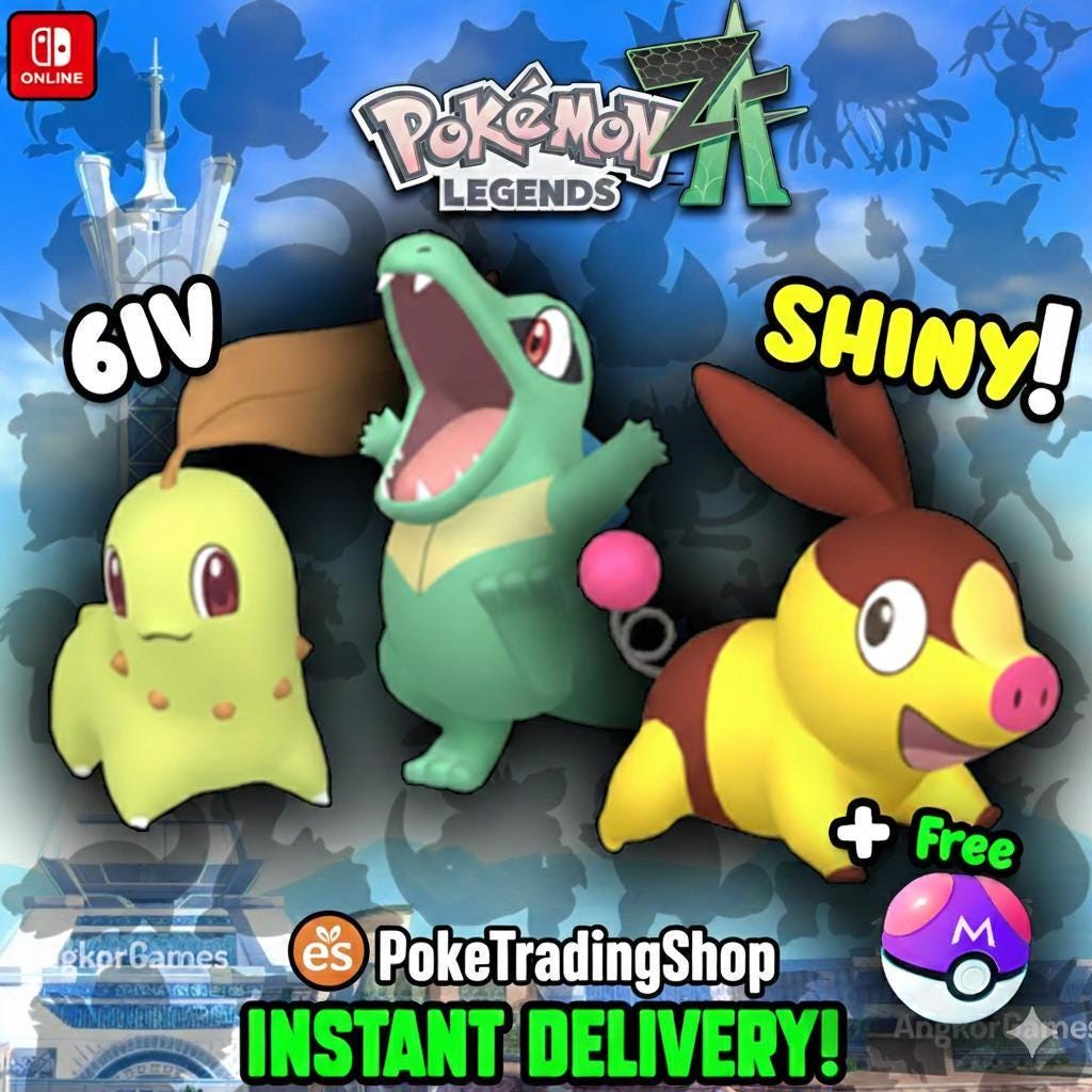 Pokemon Za STARTER Pack Legends ZA Shiny 6IV Pokémon Legends ZA 6IV Competitive Battle Ready Any Held Item Mega Evolution Pokedex – Pokémon Legends Z-A Pokémon card photo