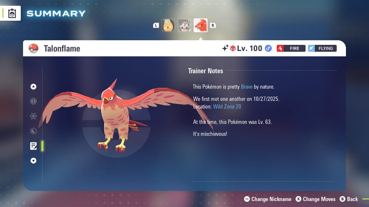 Фото покемона Шайни Альфа Талонфлейм Pokémon Legends ZA 6IV Готов к битве 4