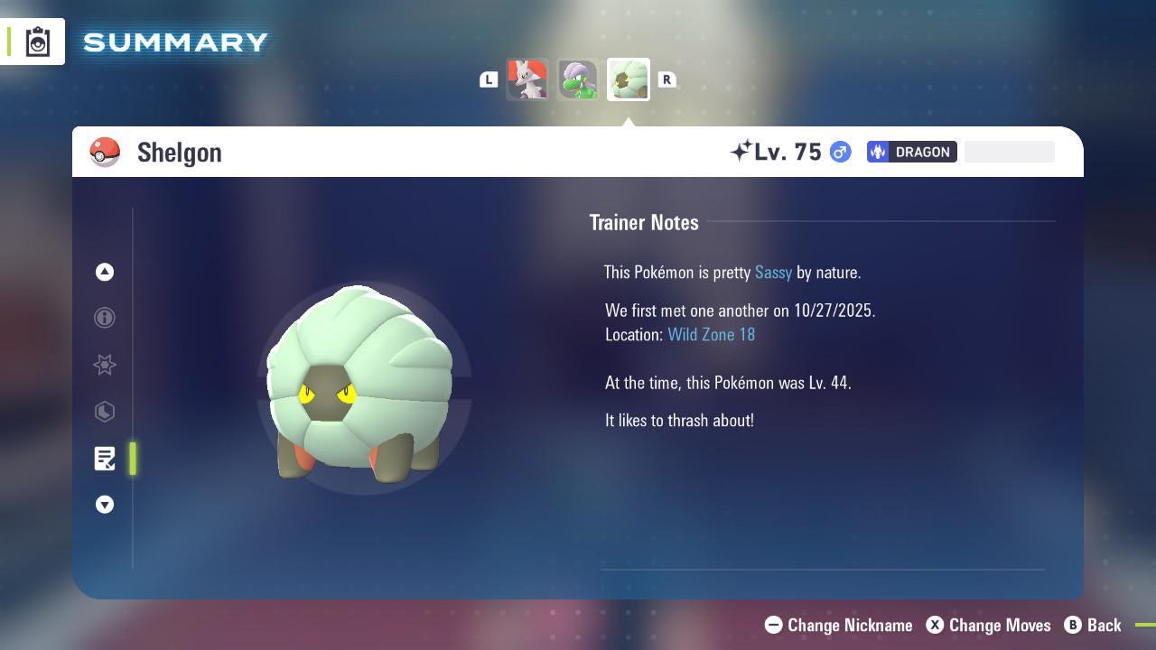 Shiny SHELGON Pokémon Legends ZA 6IV Competitive Battle Ready Pokémon card photo 4