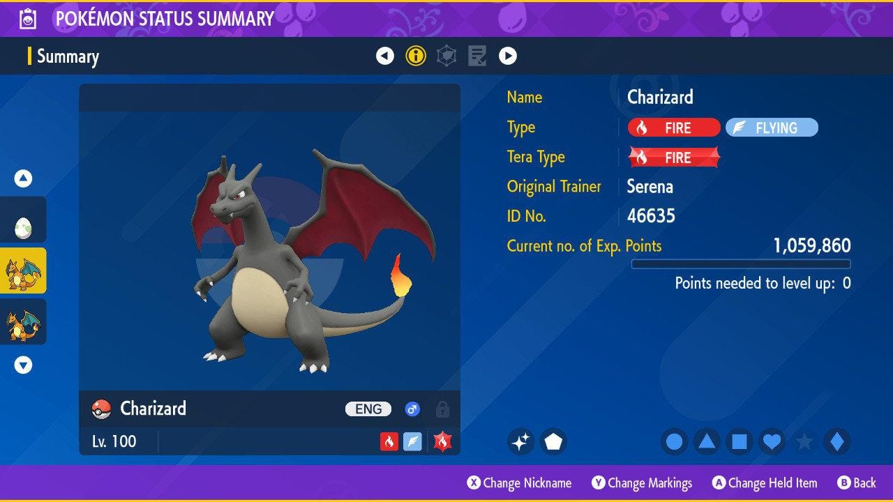 Shiny CHARIZARD Pokémon Scarlet Violet 6IV Competitive Battle Ready Pokémon card photo 2