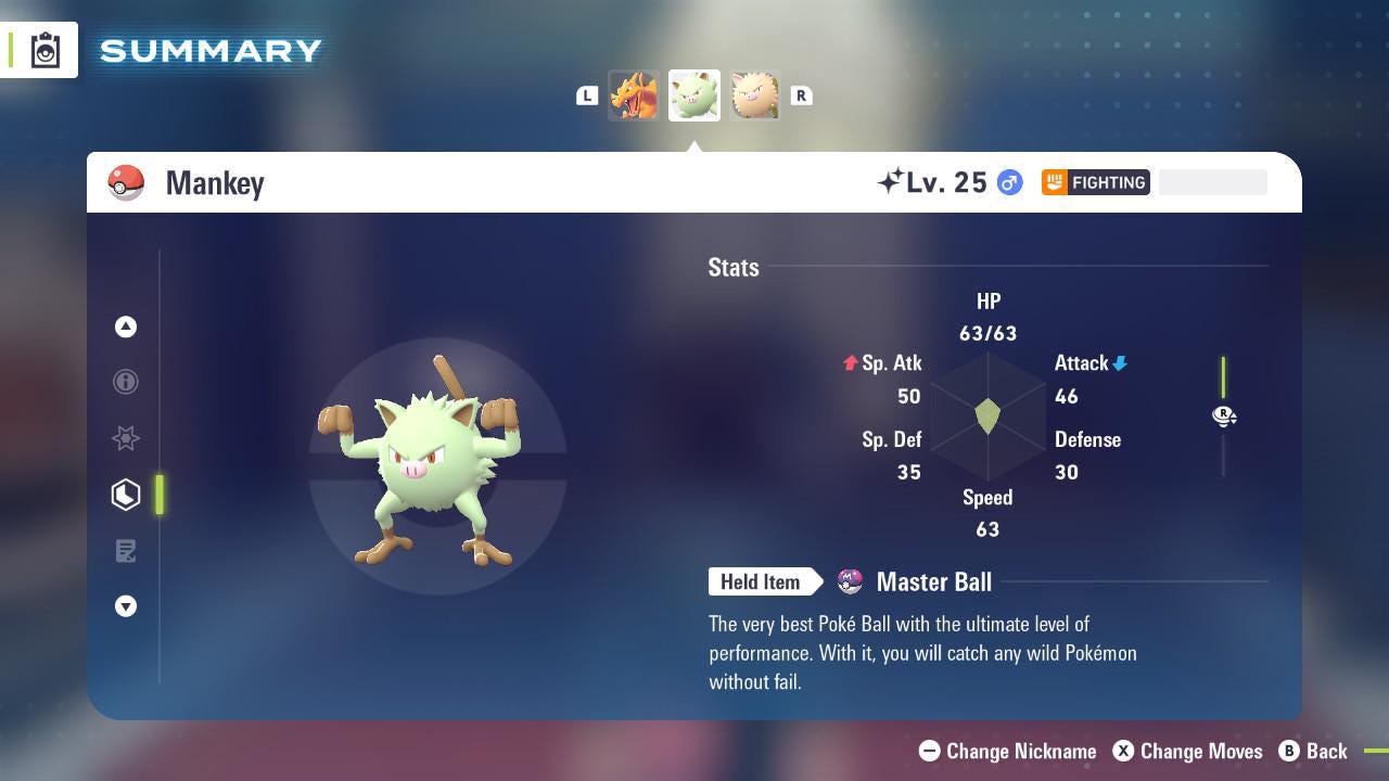 Shiny Mankey Pokemon Legends ZA Mega Dimension DLC 6IV Competitive Battle Ready – Pokémon Legends Z-A Pokémon card photo