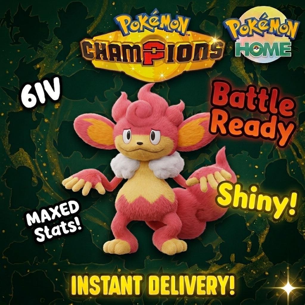Shiny Simisear Pokémon Champions 6IV Competitive Battle Ready – Champions Pokémon card photo